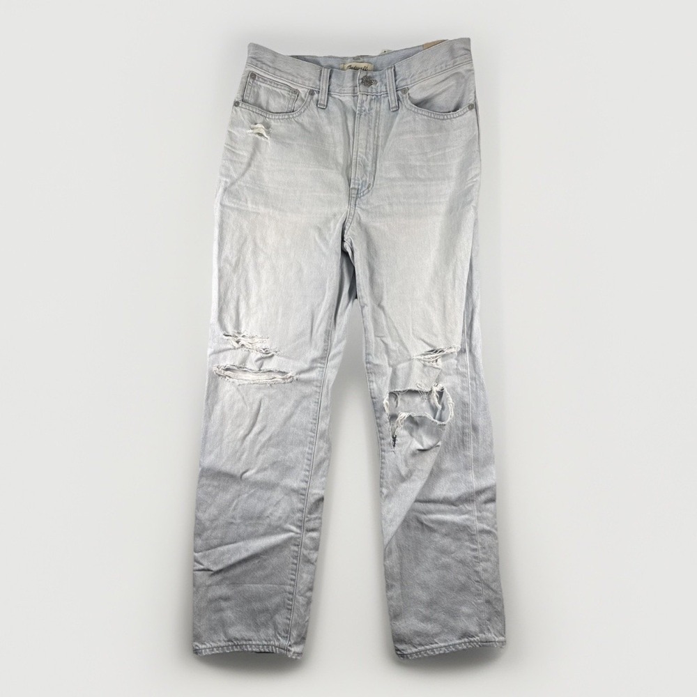 Madewell The Perfect Vintage Straight Jean High Rise Light Wash 28x28 New